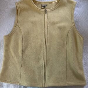 L.L. Bean Yellow Fleece Vest